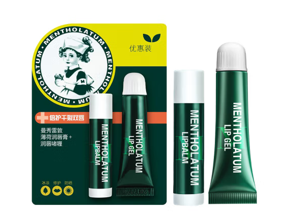 曼秀雷敦薄荷润唇膏+润唇啫喱(优惠装)【◆】